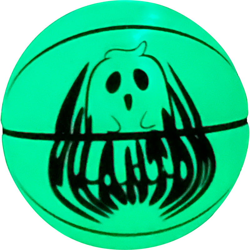 Size 7 Basketball, Genuine Leather, Glow Ghost White