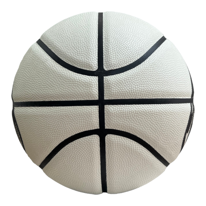 Size 7 Basketball, Genuine Leather, Glow Ghost White