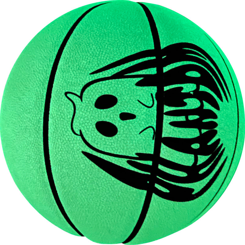 Size 7 Basketball, Genuine Leather, Glow Ghost White